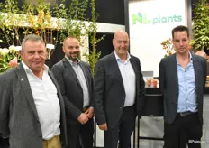 Pierre Doomen, Jacek Olbrys, Marc Lodders en Len Lijnders van NL Plants. NL Plants is gespecialiseerd in bos- en haagplantsoen en sierheesters.