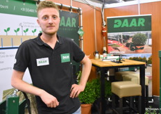 DAAR Agrotechniek werd gerepresenteerd door Aron Willems die er stond voor hun rooi- en knipmachines en LVS techniek voor onkruidbestrijding.
