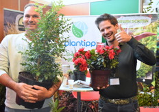 Thijs Veldhuijzen en Peter van Rijssen van Plantipp waren ook op de beurs te vinden. Plantipp stond op de beurs voor zowel hun kwekers als veredelaars. Daarbij doen zij altijd hun best om producten de koppelen aan kwekers. Thijs met de nieuwe Buxus 'Giant' en Peter met de Encore Azalea 'Autumn Fire'.