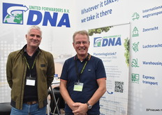 Arco Bakker en Maarten Dikker van United Forwarders DNA. De firma regelt in elk mogelijke manier transport voor algemene handelsgoederen. Relatief nieuw in de sector, maar heeft het niet voor ogen om een concurrent te worden van de bestaande logistieke bedrijven maar eerder een nieuwe partner.