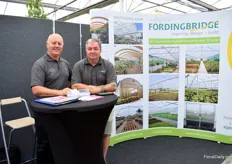 Garry Summerfield en Chris Rowland van Polyhouses, onderdeel van Fordingbridge.