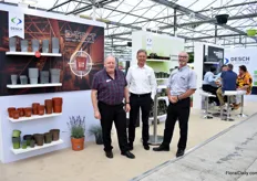 Phil Griffiths, Wouter Zieck en Nick Crangle van Desch Plantpak.