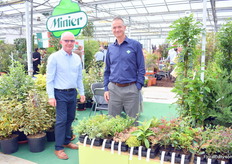 Gilles Morisset en Charles Parsons, twee verkoopvertegenwoordigers van Pépinières Minier.