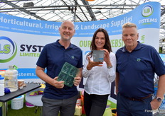 John Crinall, Sandra Robinson en Nigel Croby van LS Systems.