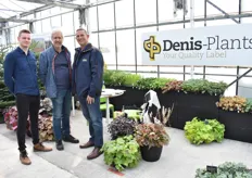 Lukas van Evercooren en Bart Sambaer van Denis-Plants, samen met Andey Bailey van Gedney Bulb Company.