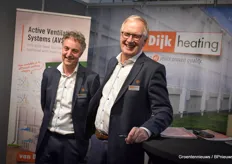 Joek van der Zeeuw en Hans Harting van Van Dijk Heating toch nog op de vertrouwde plek op de beurs.