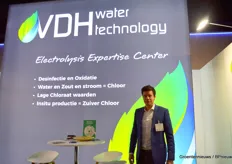 Joost Edens van VDH die daar mede was om een lezing te geven over hun nieuwe innovatie Chlorinsitu.