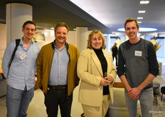 Bart Rentenaar, Ruud Kooiman, Yvonne Watzdorf en Wesley van den Berg.