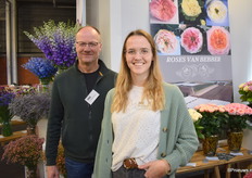 George van Bebber stond er samen met zijn dochter Marie om hun rozen vanuit Roses van Bebber te laten zien.
