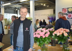 Stephan Kretz stond er namens zijn kwekerij Rozen Kretz en was aanwezig met meerdere nieuwe soorten.