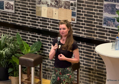 Lara Sibbens van PVdA/GroenLinks tijdens haar pitch