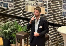 Bart Millenaar van VVD tijdens zijn pitch