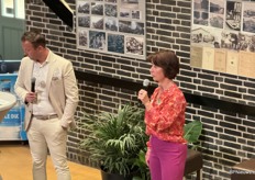 EVeline Herben van BBB tijdens haar pitch