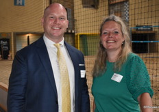 Reinout van Malenstein van NSC samen met Ilse Roggeveen van Royal Anthos. 