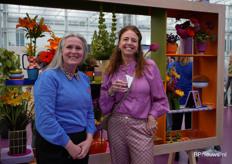Carmen Brouwers en Tamara Chaloulakos van Bloemenbureau Holland