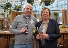 Rob Tas (Bloemenbureau Holland) en Astrid van den Berg (Greenhouse) 