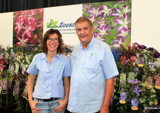 Jan en Dorien, vader en dochter van Zoest van Clematiskwekerij.