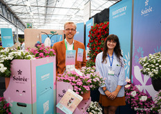Ties Klapwijk en Francesca Lanzillotta van Suntory Flowers Europe