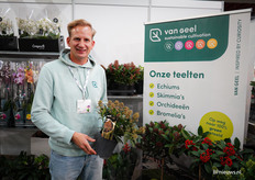 Jorrit van Geel van Van Geel met de skimmia's, dit wordt hun eerste seizoen