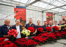 Team Dümmen Orange tussen de Poinsettia's