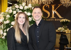 Lindy Grootscholten en Leon van der Linden van SK Roses.