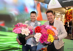 Marius Mans en Arjan van den Bogerd van Mans Flowers.