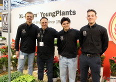 Renzo de Graaf, Michel van Rijn, Bryan Overbeek en Puck van den Heuvel van XL-Bloom YoungPlants.