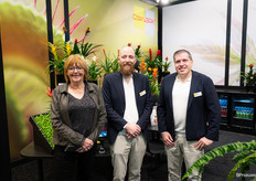 Elly Bak, Tim Alderden en Edgar Dibbelink van Corn. Bak