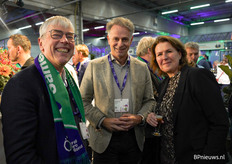 Steven Schilfgaarde - oud-CEO RFH - kwam ook naar de Dag van de Coöperatie. Hier op de foto met Rob Donker (NCR) en Nelleke Rienstra (RFH)