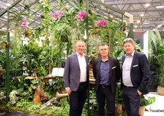 Karsten Hjeresen, Carsten Brendholdt en Jens Hermansen van GASA Group Denmark, het bedrijf is een van de grootste exporteurs van planten in Denemarken