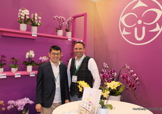 David Chen en peter Aalbregt (SoGo Orchids) IPM is de belangrijkste beurs voor het bedrijf.