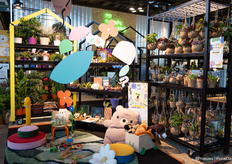 Een kinderspeelhoek in de stand van PD Plants Holland