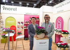 Laurent Mossan en Luigi Vasarri van Morel Cyclamen met de Elixia die in de spotlights staat