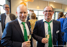 Limgroup was ook genomineerd en goed herkenbaar aan de groene stropdassen die het hele team droeg.