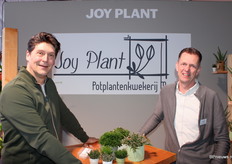 Danny den Breejen van Floral Holland en Patrick van Paassen van Joy Plant.