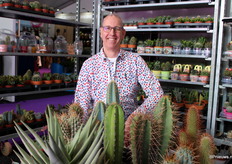 Frans van der Linden van de gelijknamige cactuskwekerij.