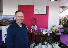 Hans Bok van Butterfly Orchids. Druk met de nieuwbouw, maar vanaf eind dit jaar komen de eerste planten uit het nieuwe gedeelte.