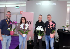 Maarten Schouls, Mariska Maasse van Plantion, Paul Verstegen van VW Orchids en Arjan de Mik van Plantion.