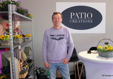 Maurits van den Arend van Patio Plants. Sinds een jaar voornamelijk kwekerij van arrangementen.