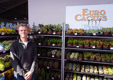 Paul Splinter van Eurocactus met een ruim assortiment aan cactussen en succulenten