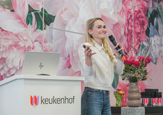 Irene Schouten vertelde over hoe het leven niet over tulpen of rozen gaat.. (Foto: Keukenhof)