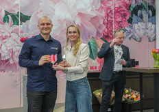 Apple Jack van Ayana/Decofresh wint de eerste prijs in de categorie Import Roos (Foto: Keukenhof)
