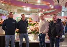 Jannick Spek, Gijs van de Pol, Erik Spek en Bart Spek van Jan Spek Rozen