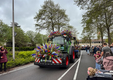 Een mooi versierde trekker