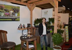 Kwekerij de Barreveld zet diens producten op de markt onder het label Green Gold. Op de foto Wendy van der Maarel.