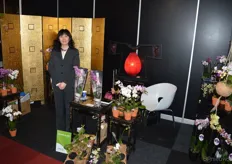 Liz Yang van Taisuco, een samentrekking van Taiwan Sugar Corporation, een grote phalaenopsis kweker uit Taiwan.