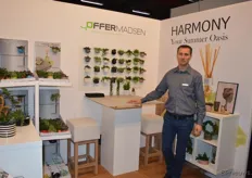 Een van het handjevol Deense bedrijven: Henning Brejnholt van Offermadsen. Het bedrijf bedenkt, produceert en verkoopt bloem- en plantcreaties.