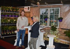 Aron v/d Burg en Marjan v/d Burg van kwekerij Maron