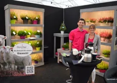 Tanner Cale en Ann Elbers-Angenendt, van de Duitse bloemengroothandel EuroFleurs.