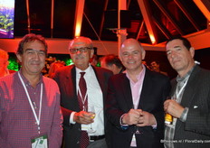 Alejandro Llano van Unique Collection, Esteban Perez van Glamour, Ivan Manuel Gutierret van PQR en Fernando Saenz of Equadory sus Flores.